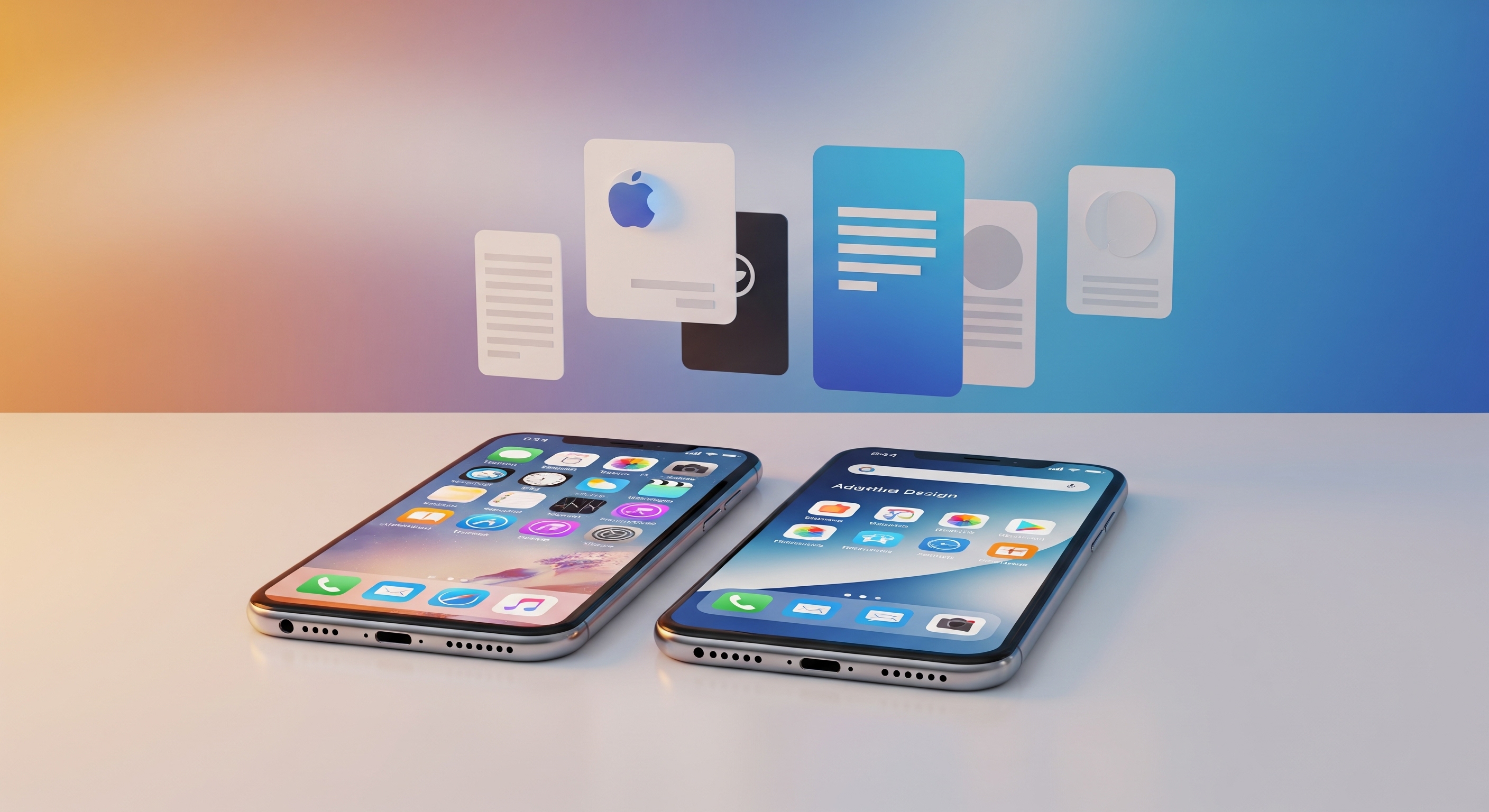 Cross-platform mobile apps on Android and iOS with sleek UI